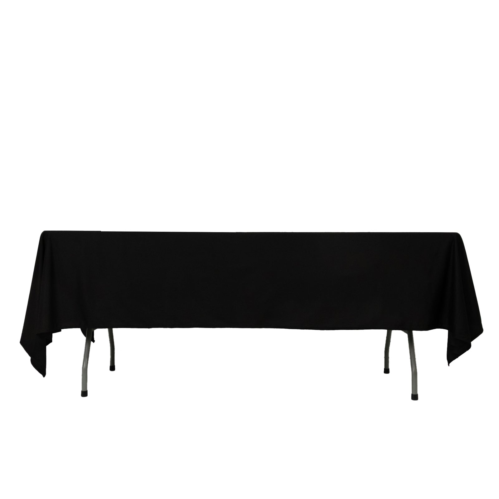 Fire Retardant Scuba Tablecloth â€“ 60"x102" Rectangle Black, Wrinkle Free, Stain Resistant Polyester Cover - Bell Racket Store