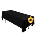 Fire Retardant Scuba Tablecloth â€“ 60"x102" Rectangle Black, Wrinkle Free, Stain Resistant Polyester Cover - Bell Racket Store