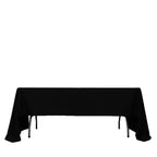 Fire Retardant Scuba Tablecloth â€“ 60"x126" Rectangle Black, Wrinkle Free, Stain Resistant Polyester Cover - Bell Racket Store