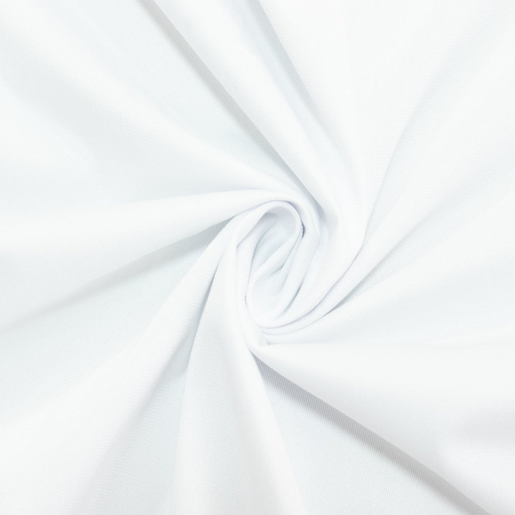 Fire Retardant Scuba Tablecloth â€“ 60"x126" Rectangle White, Wrinkle Free, Stain Resistant Polyester Cover - Bell Racket Store