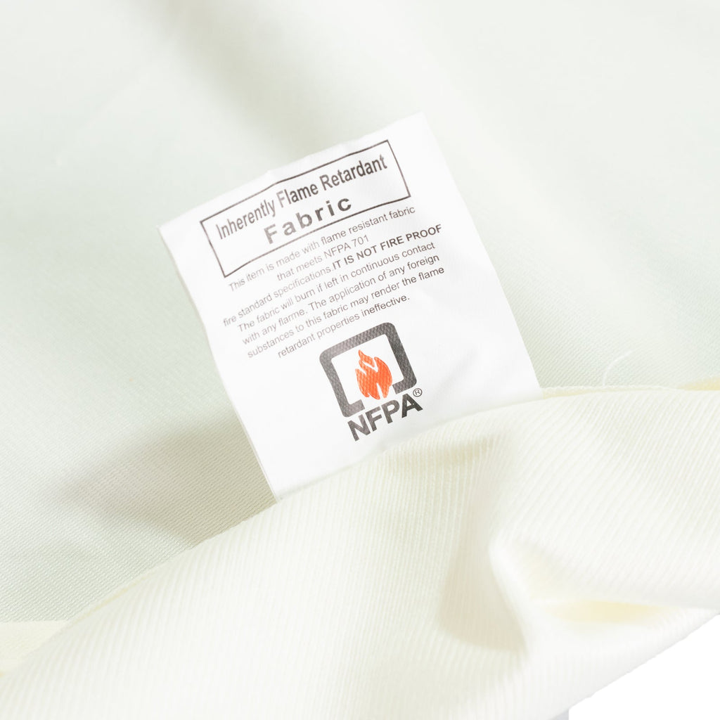 Fire Retardant Scuba Tablecloth â€“ 90" Round Ivory, Wrinkle Free, Stain Resistant Polyester Cover - Bell Racket Store