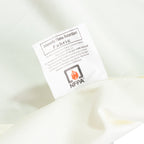 Fire Retardant Scuba Tablecloth â€“ 90" Round Ivory, Wrinkle Free, Stain Resistant Polyester Cover - Bell Racket Store