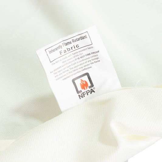 Fire Retardant Scuba Tablecloth â€“ 90" Round Ivory, Wrinkle Free, Stain Resistant Polyester Cover - Bell Racket Store