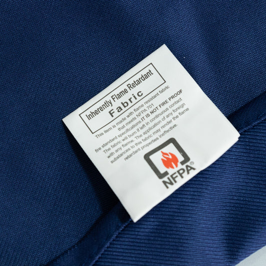 Fire Retardant Scuba Tablecloth â€“ 90" Round Navy Blue, Wrinkle Free, Stain Resistant Polyester Cover - Bell Racket Store