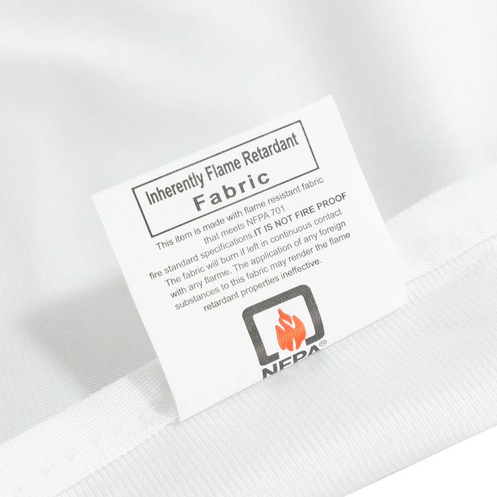 Fire Retardant Scuba Tablecloth â€“ 90"x156" Rectangle White, Wrinkle Free, Stain Resistant, Seamless Polyester Cover - Bell Racket Store