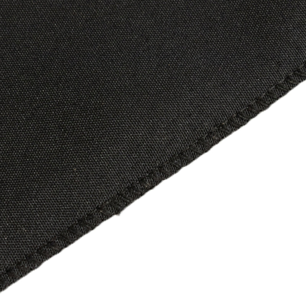 Fitted Polyester 48"x24"x30" Rectangle Tablecloth Black - Durable and Sleek for Events - Bell Racket Store
