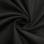 Fitted Polyester 72"x24"x30" Rectangle Tablecloth Black - Perfect Fit for Special Size Tables - Bell Racket Store