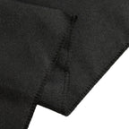 Fitted Polyester 72"x24"x42" Rectangle Tablecloth Black - Secure Fit for Elevated Tables - Bell Racket Store