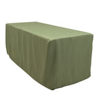 Fitted Polyester 72"x30" Rectangle Tablecloth Dusty Sage Green - Durable Table Cover - Bell Racket Store