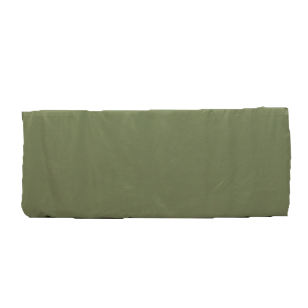 Fitted Polyester 72"x30" Rectangle Tablecloth Dusty Sage Green - Durable Table Cover - Bell Racket Store