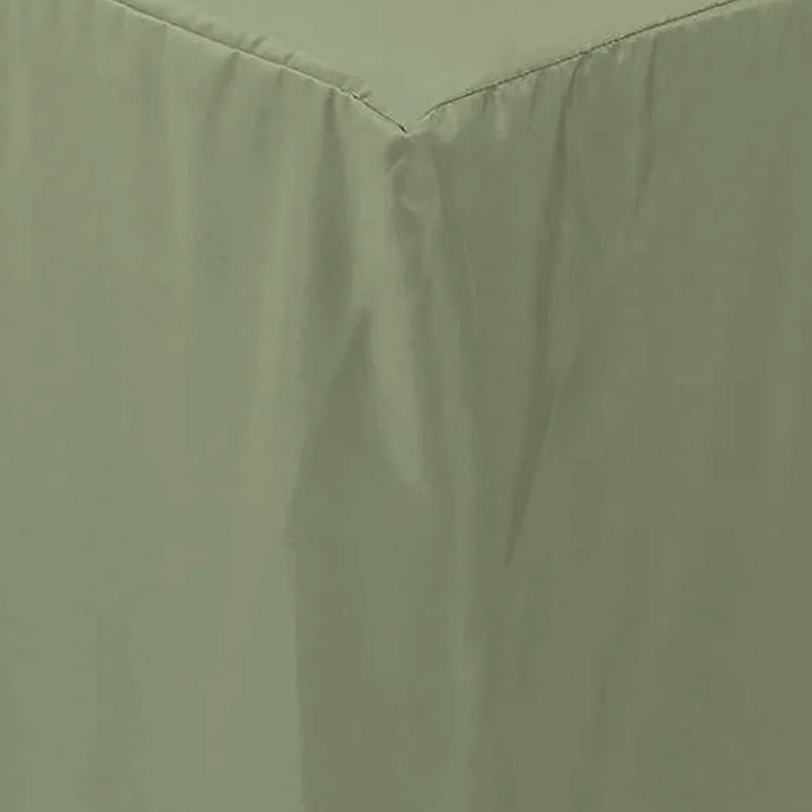 Fitted Polyester 72"x30" Rectangle Tablecloth Dusty Sage Green - Durable Table Cover - Bell Racket Store