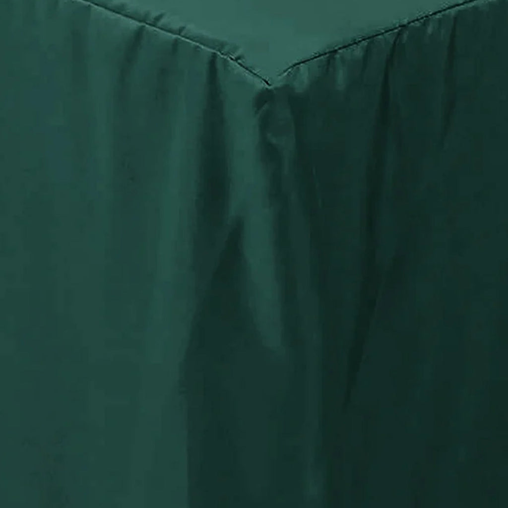 Fitted Polyester 72"x30" Rectangle Tablecloth Hunter Emerald Green - Durable Table Cover - Bell Racket Store