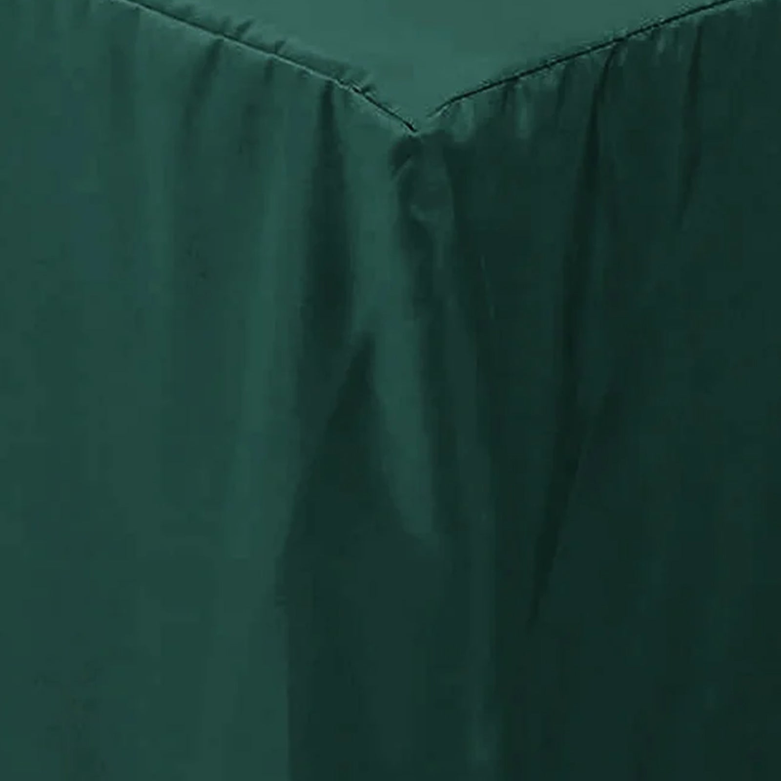 Fitted Polyester 72"x30" Rectangle Tablecloth Hunter Emerald Green - Durable Table Cover - Bell Racket Store