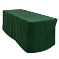 Fitted Polyester 72"x30" Rectangle Tablecloth Hunter Emerald Green - Durable Table Cover - Bell Racket Store