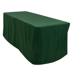 Fitted Polyester 72"x30" Rectangle Tablecloth Hunter Emerald Green - Durable Table Cover - Bell Racket Store
