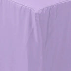 Fitted Polyester 72"x30" Rectangle Tablecloth Lavender Lilac - Durable Table Cover - Bell Racket Store