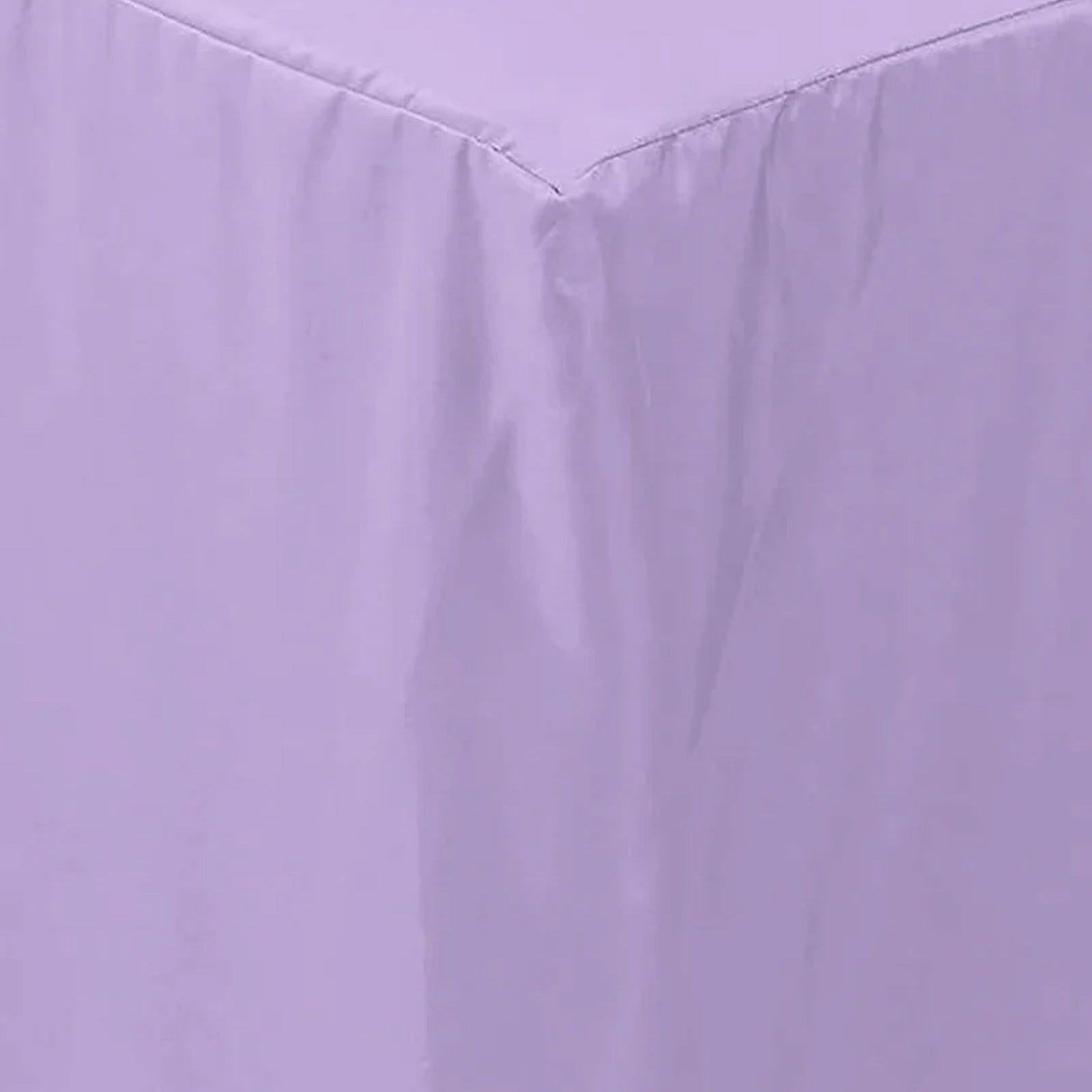 Fitted Polyester 72"x30" Rectangle Tablecloth Lavender Lilac - Durable Table Cover - Bell Racket Store