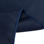 Fitted Polyester 72"x30" Rectangle Tablecloth Navy Blue with Open Back Design - Easy to Maintain and Wrinkle - Resistant Table Cover - Bell Racket Store