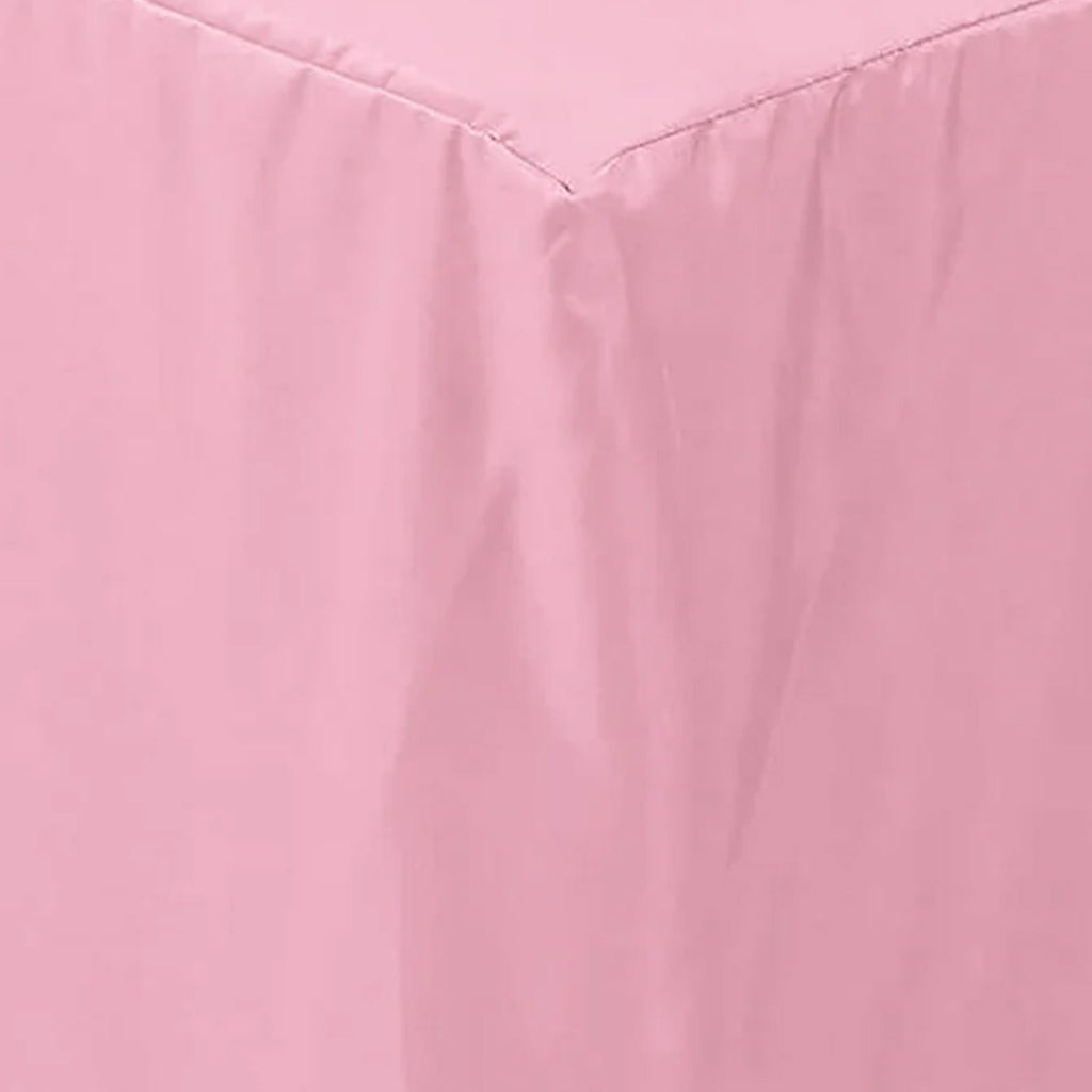 Fitted Polyester 72"x30" Rectangle Tablecloth Pink - Durable and Easy to Maintain Table Cover - Bell Racket Store