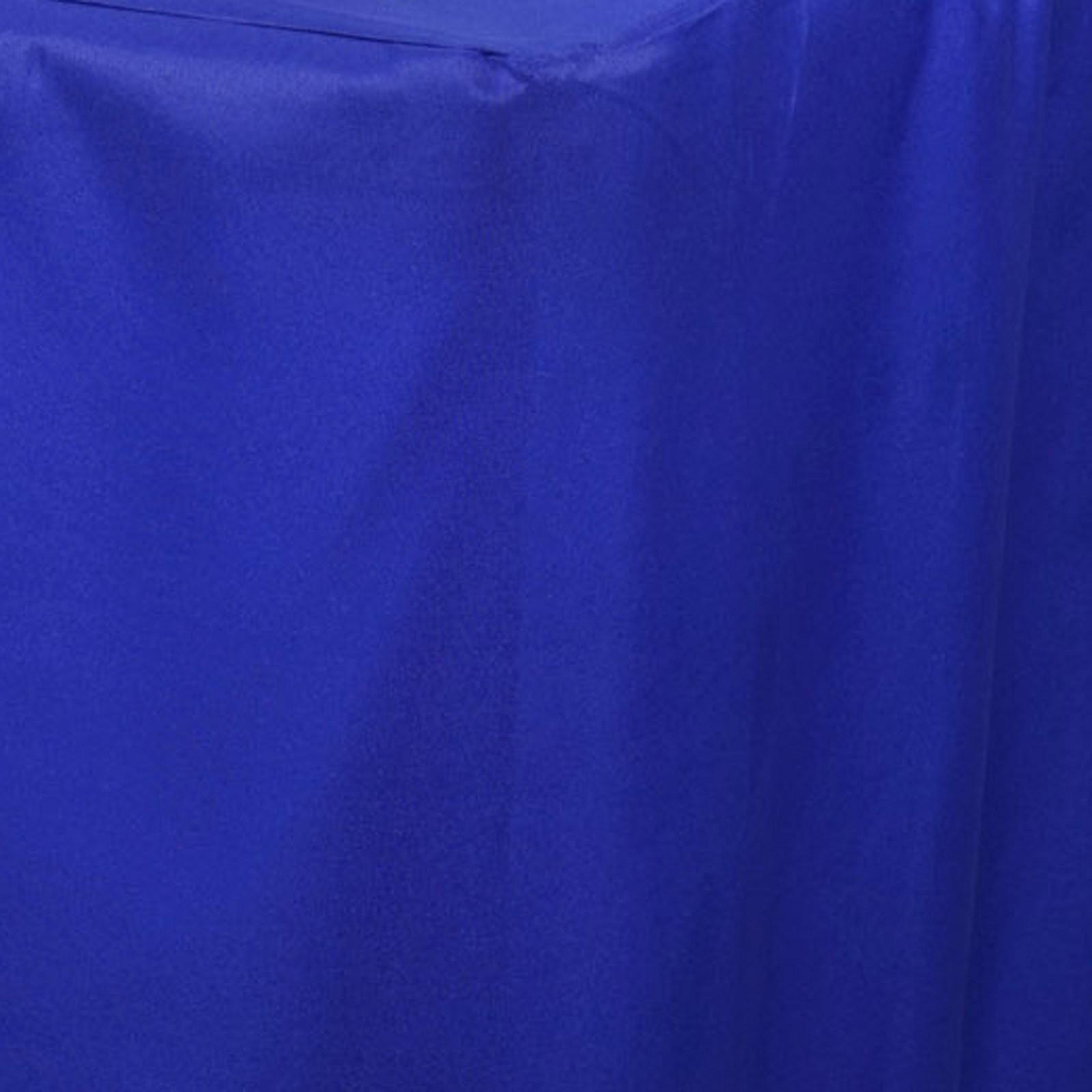 Fitted Polyester 72"x30" Rectangle Tablecloth Royal Blue - Durable and Easy to Maintain Table Cover - NestOCart