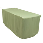 Fitted Polyester 72"x30" Rectangle Tablecloth Sage Green - Durable and Easy to Maintain Table Cover - Bell Racket Store