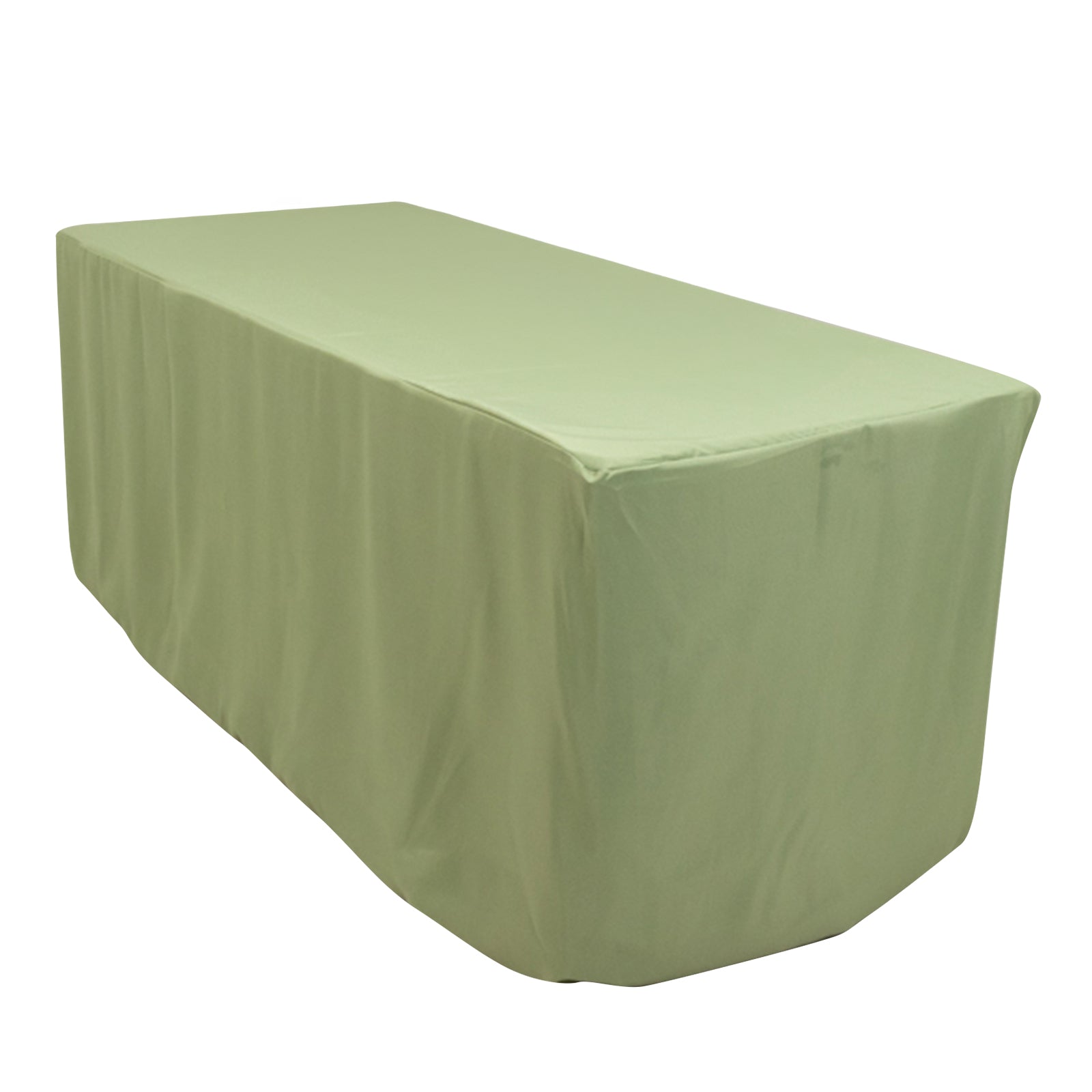 Fitted Polyester 72"x30" Rectangle Tablecloth Sage Green - Durable and Easy to Maintain Table Cover - Bell Racket Store