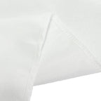 Fitted Polyester 72"x30" Rectangle Tablecloth White with Open Back Design - Easy to Maintain and Wrinkle - Resistant Table Cover for Trade Shows & Displays - Bell Racket Store
