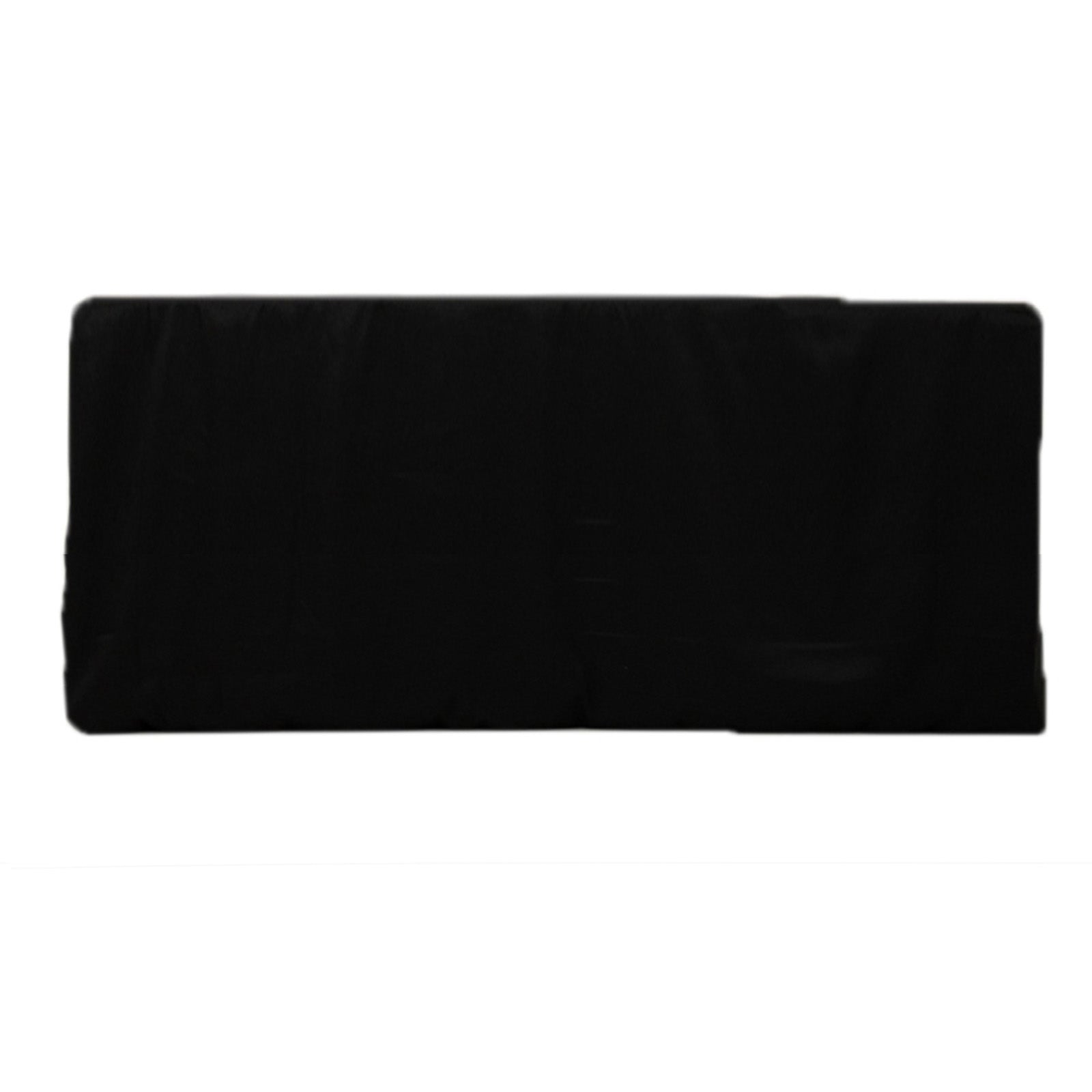 Fitted Polyester 96"x24"x42" Rectangle Tablecloth Black - Durable Fit for Elevated Tables - Bell Racket Store