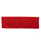 Fitted Polyester 96"x30" Rectangle Tablecloth Red with Open Back Design - Easy to Maintain and Wrinkle - Resistant Table Cover for Trade Shows & Displays - Bell Racket Store