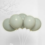 25 Pack 10" Matte Gray Double Stuffed Prepacked Latex Party Balloons