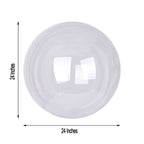 24" Clear Fully Transparent Durable PVC Helium or Air Bubble Balloon