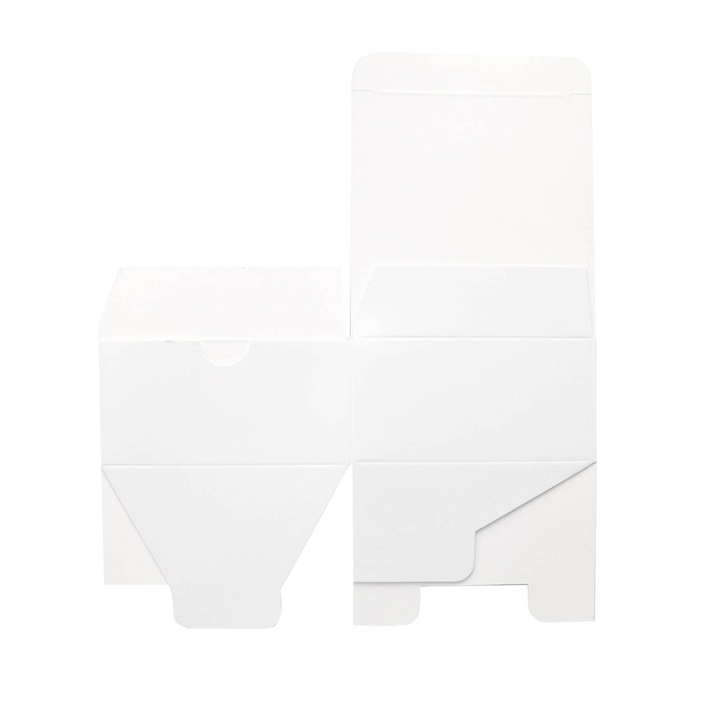 100 Pack White Cake Party Favor Boxes, 4"x4"x2" Cupcake Gift Boxes