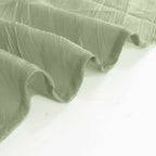 Taffeta 90"x132" Rectangle Tablecloth Sage Green - Seamless Accordion Crinkle Table Cover