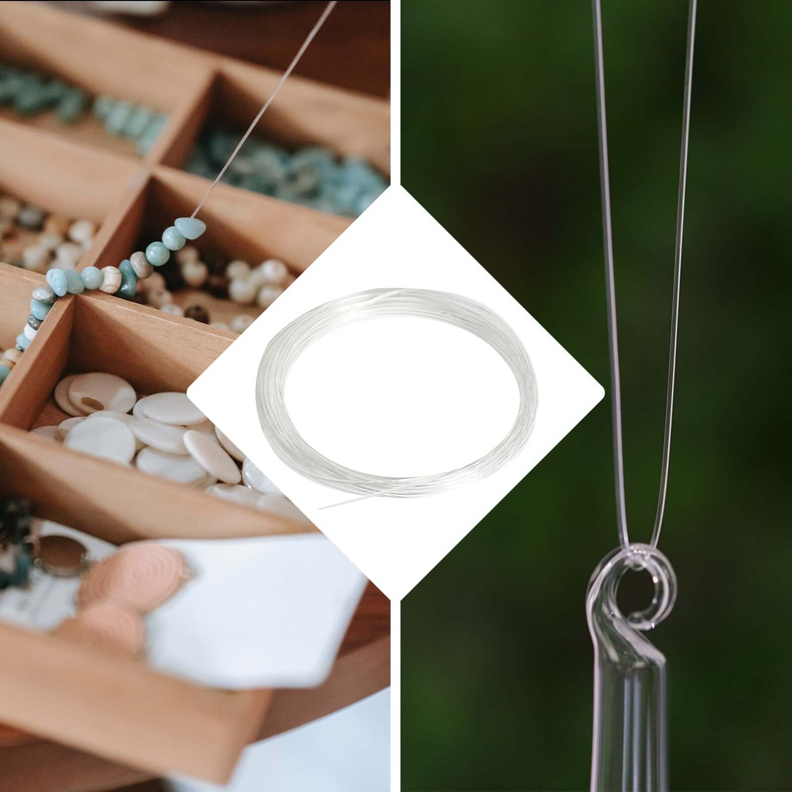 9ft Clear Plastic Craft Wire, Invisible Hanging Wire