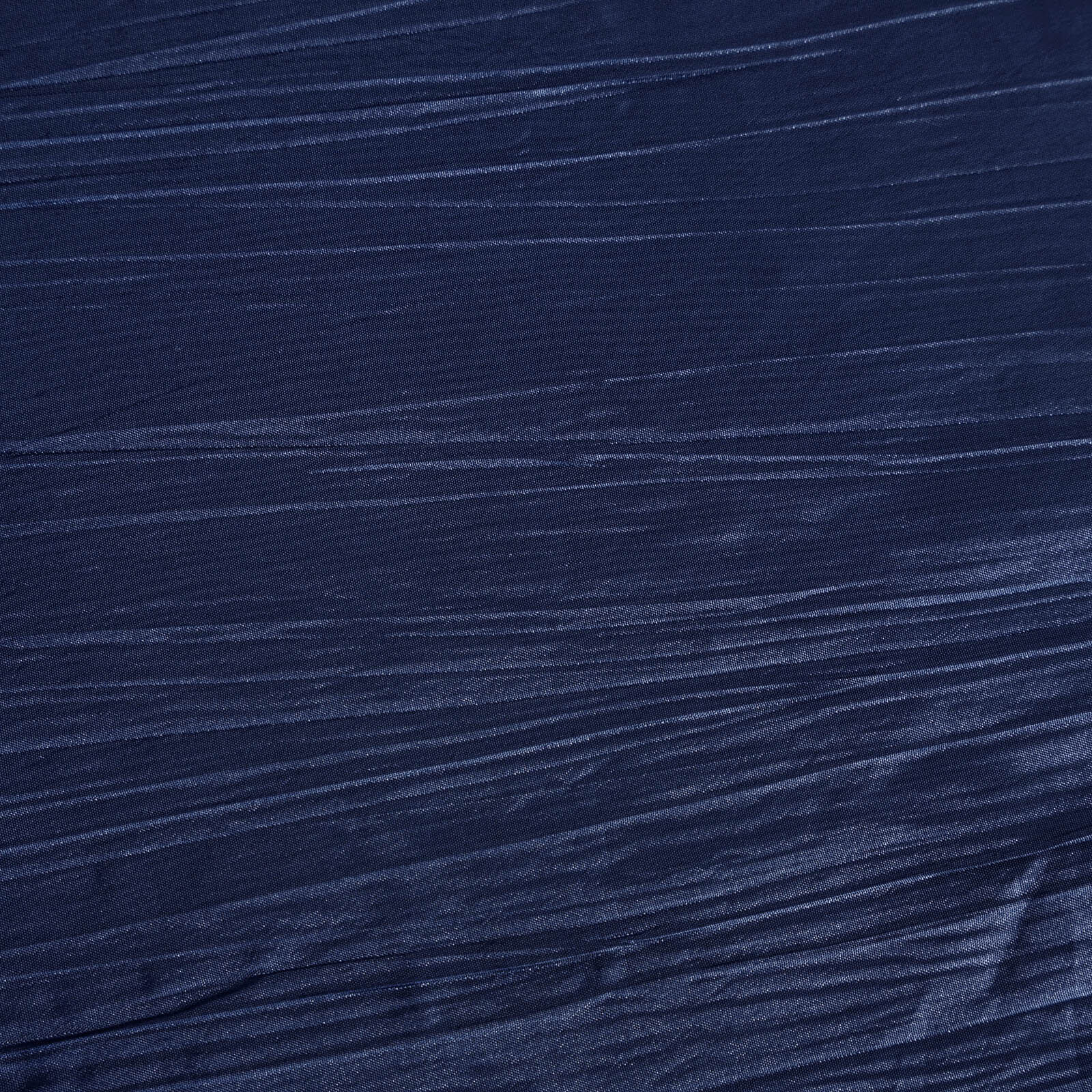 Taffeta 90"x156" Rectangle Tablecloth Navy Blue - Accordion Crinkle Seamless Table Cover