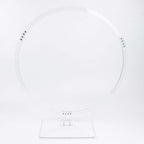 Table Wedding Arch Hoop Stand Acrylic Round Clear - Wreath Tabletop Centerpiece for Weddings 26"
