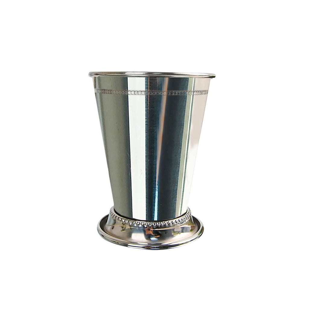 Mint Julep Cup Vase Stainless Steel Silver - Perfect for Flower Arrangements and Event Decor 4.5"