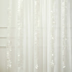 Taffeta Ribbon Sash with 4" Leaf Petal Design Ivory 50ft - Sophisticated Artificial Fabric Garland