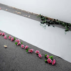 3ftx65ft Metallic Silver Glossy Mirrored Wedding Aisle Runner, Non-Woven Red Carpet Runner - Prom, Hollywood, Glam Parties