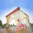 10ft 4-Post DIY Photography Backdrop Stand, Wedding Arch Canopy Tent