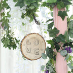 2 Pack 8" Dia Natural Blank Hanging DIY Wood Sign, Round Wood Plaques