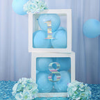 4 Pack 5" Iridescent 0-9 Number Stickers Banner, Customizable Stick on Numbers - 0