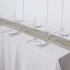 Chiffon 6ft Table Runner Natural - Flowy & Lightweight Table Decor