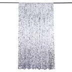 8ftx8ft Silver Big Payette Sequin Event Curtain Drapes, Backdrop Event Panel