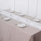 Chiffon 6ft Table Runner White - Chic Flowy & Lightweight Table Decor