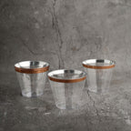 12-Pack Plastic Party Squat Cups Clear with Rose Gold Rim - Stylish Disposable Tumblers for Banquets & Special Occasions 10oz