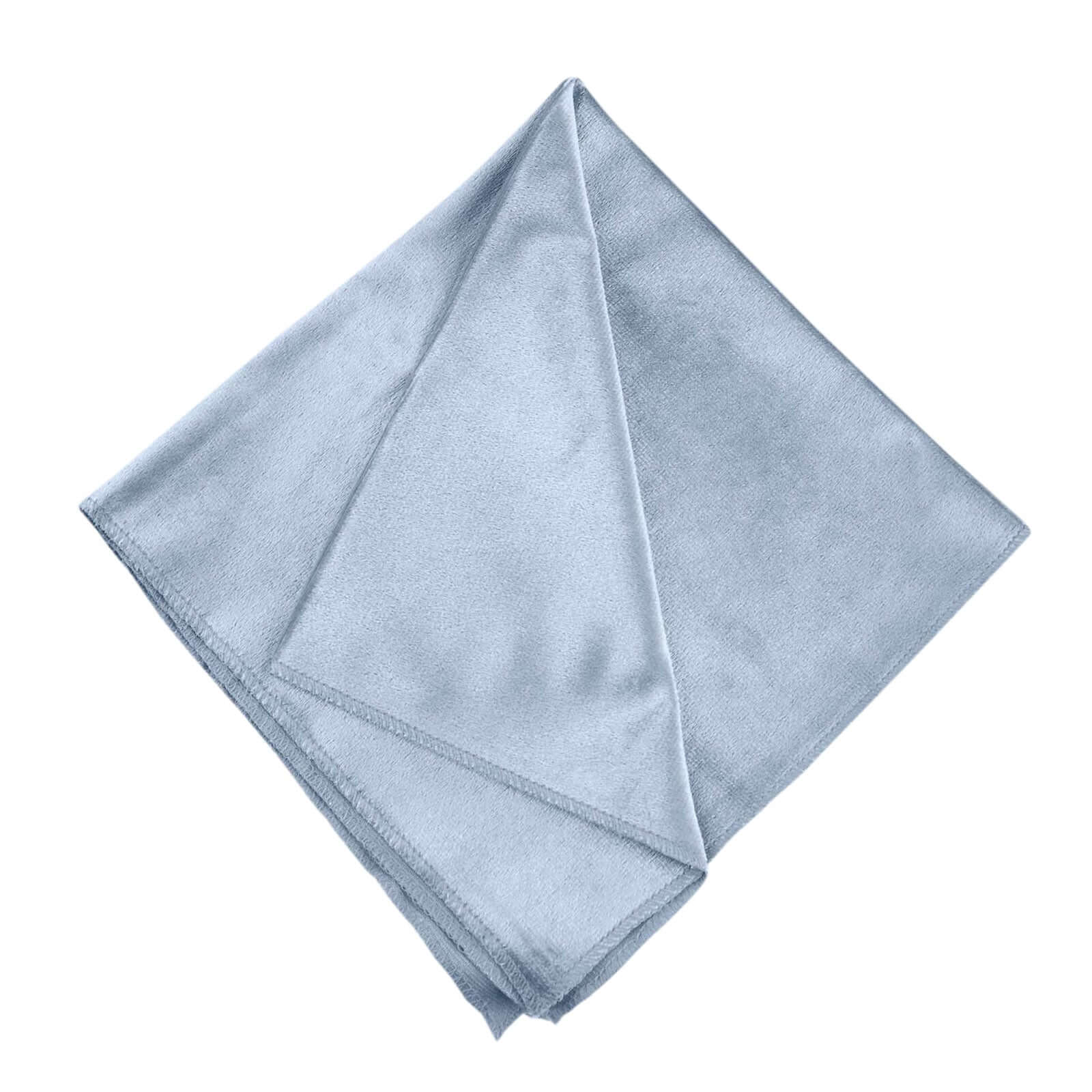 5 Pack Premium Velvet 20"x20" Napkins Dusty Blue - Soft Sheen Finish Cloth Napkins