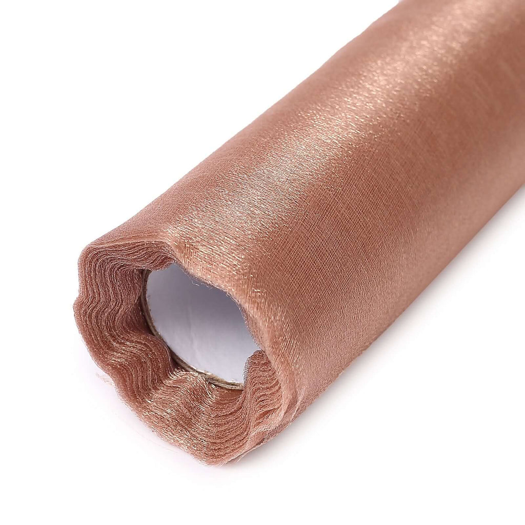 12"x10yd Dusty Rose Sheer Chiffon Fabric Bolt, DIY Voile Drapery Roll