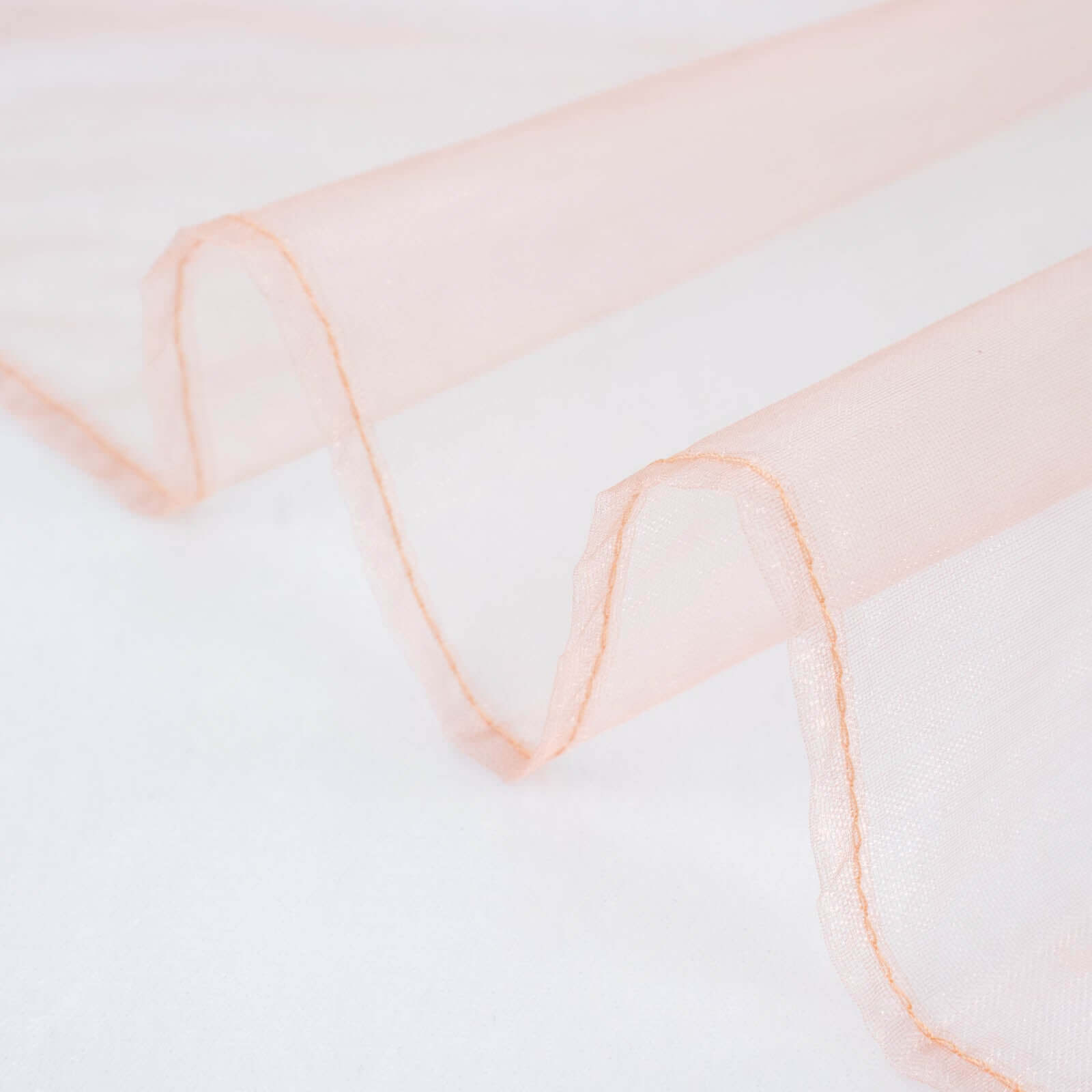 10 Pack Organza 23"x23" Napkins Dusty Rose - Sheer Cloth Napkins