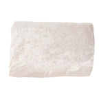 65"x5 Yards Ivory Crushed Velvet Fabric Bolt, DIY Craft Fabric Roll